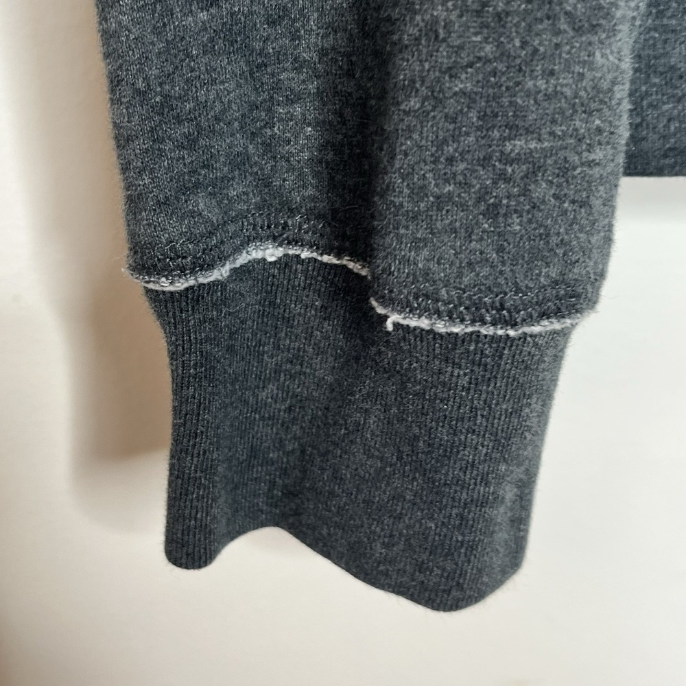 Aeropostale Full Zip Logo Hoodie Gray Womens L Fleece Sweatshirt Y2K Style - Picture 5 of 10